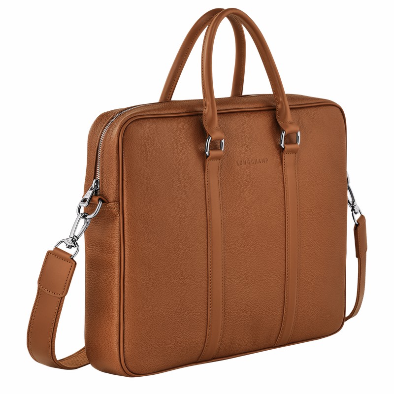 Longchamp Le FOULONNÉ S Stresskoffert Dame Caramel Norge | L2122021F72