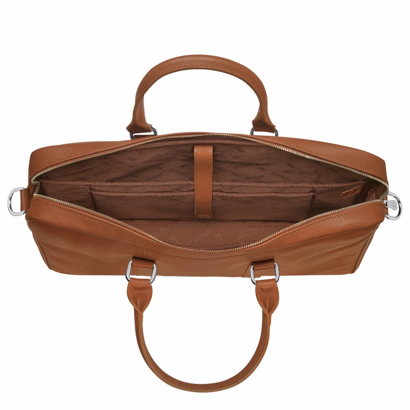 Longchamp Le FOULONNÉ S Stresskoffert Dame Caramel Norge | L2122021F72
