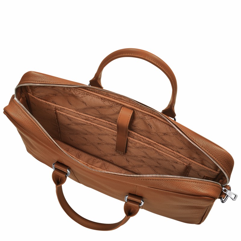 Longchamp Le FOULONNÉ S Stresskoffert Dame Caramel Norge | L2122021F72