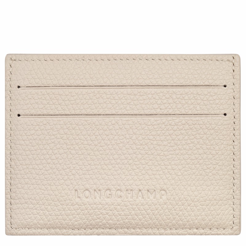 Longchamp Le Roseau Kortholder Dame Hvite Norge | L3218HFP555
